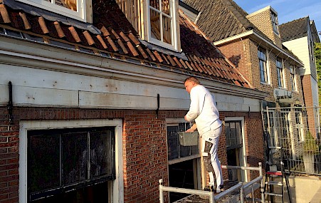 Schilder buitenboel Oudekerk aan de Amstel